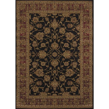 Rlm Distribution Affinity Reza Area Rug - Black - 5 ft. 3 in. x 7 ft. 2 in. HO3089330